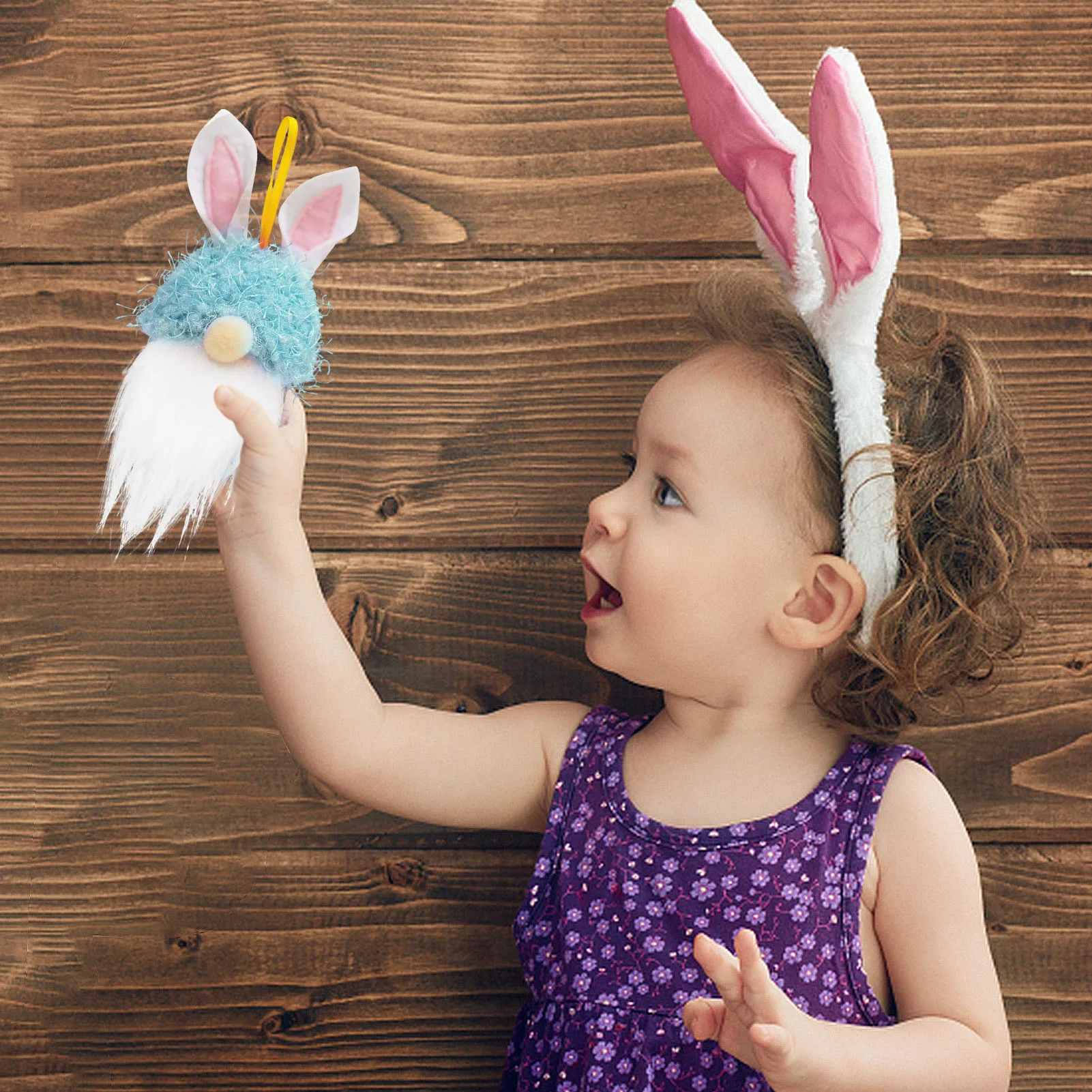 

2021 Easter Party Faceless Doll Rabbit Candy Jar Easter Holiday Theme Decoration Scene Layout