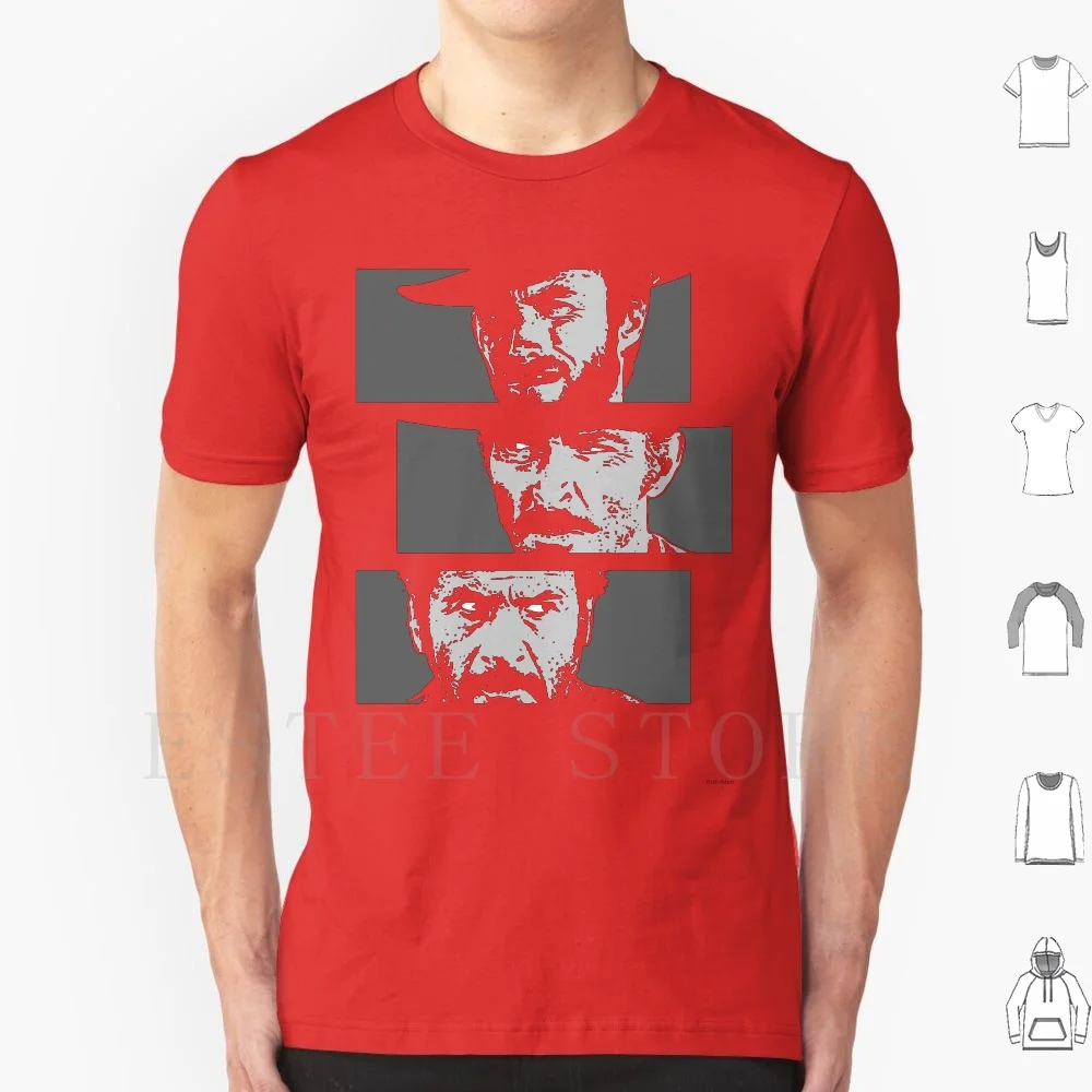 

Blondie , Angel Eyes , Tuco T Shirt Print Cotton Cult Movie Retro Vintage Movie Film Clint Eastwood A Fistful Of Dollars