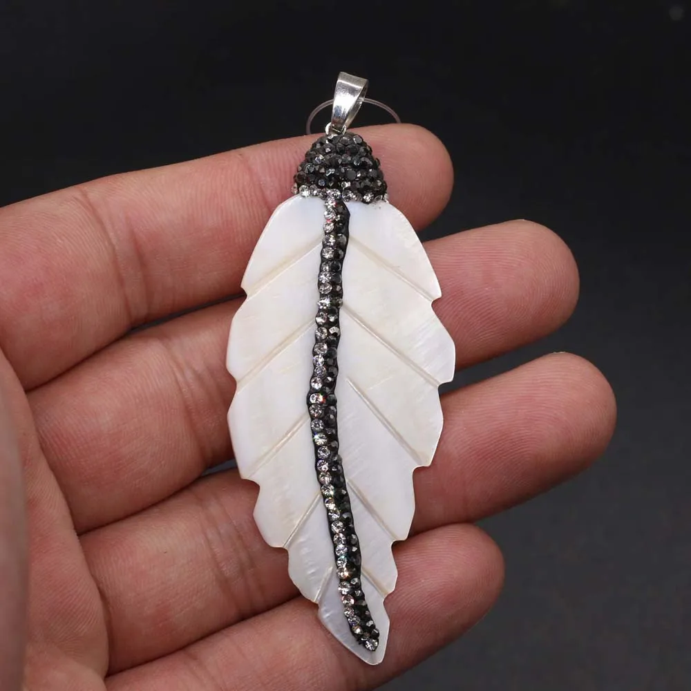 

Natural Shell Leaf Shape Pendant Women Gifts for Jewelry Making DIY Handmade Necklace Bracelet Earring Fashion Accessories