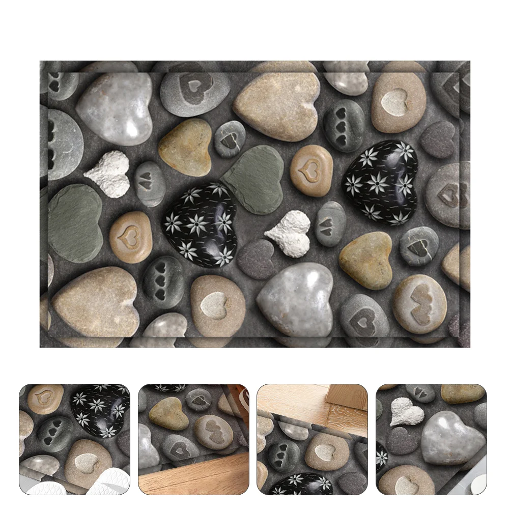 

1Pc Stone Pattern Floor Mat Household Wall Sticker Decor Waterproof Doormat