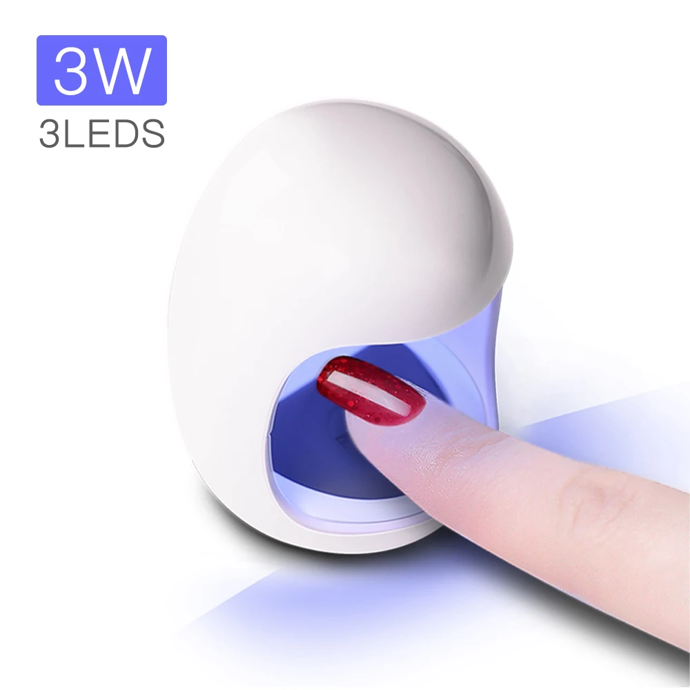 White Egg Lamp 6 Вт мини USB УФ-лампа для отверждения геля для ногтей светильник для ногтей Гель-лак Сушилка для ногтей машина для дизайна ногтей PC& ABS горячая светодиодная УФ-лампа для ногтей - Цвет: White Egg Lamp