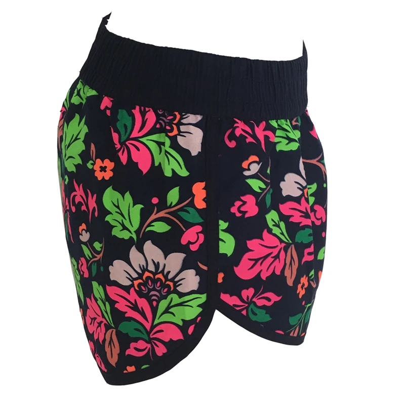 Женские шорты с цветочным принтом штаны размера плюс женская одежда