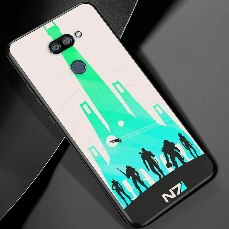 

N7 Mass Effect Amazing For LG K22 K71 K61 K51S K41S K30 K20 K50S K40S Q60 V60 V50 V40 V35 V30 G8 ThinQ Black Phone Case