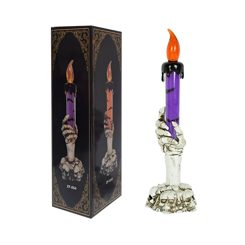 Halloween Led Candle Light Skeleton Ghost Hand Smoke-free Horror Props Party Decoration Supplies Kids Toy Gift | Дом и сад