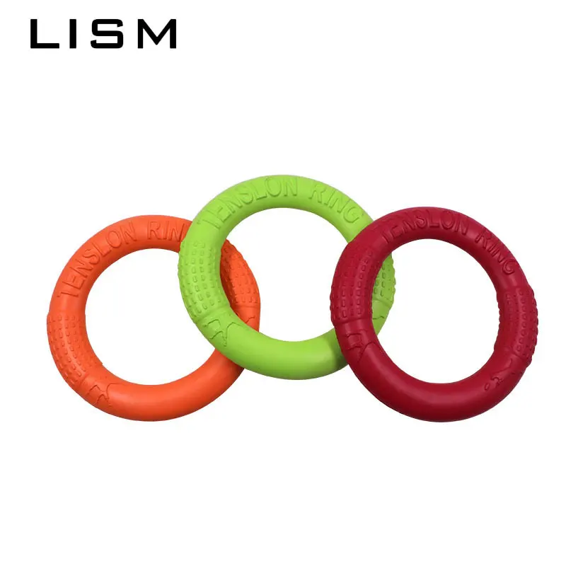 Random 1pc Игрушки для собак, летающие диски, интерактивное обучающее кольцо для домашних животных, переносное наружное кольцо для маленьких и больших собак, жевательные игрушки для домашних животных, инструменты для движения, товары - Цвет: Random 1pc