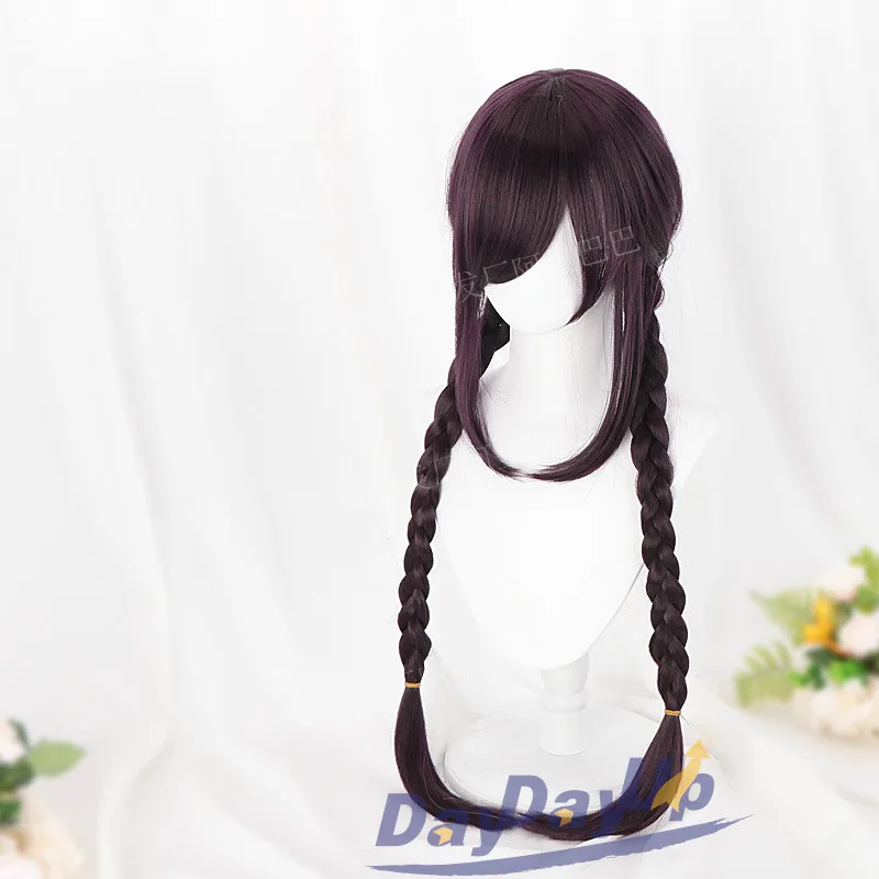 Dangan Ronpa Danganronpa Touko Fukawa Длинная темно-фиолетовая коса Косплей термостойкие
