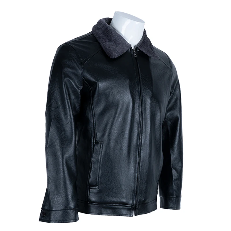 Куртка из натуральной кожи ChangNiu зимняя теплая куртка искусственной с длинным