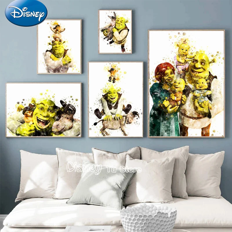 

Disney Diamond Painting Monster Shrek Cartoon Character 5d Diy Embroidery Full Diamond Set Hobby Children Gift Mosaic Home Decor