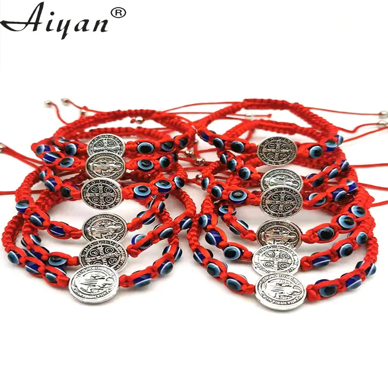 Браслеты из сплава Святого Бенедикта и смолы для мужчин женщин 12 шт. 1 5 см |