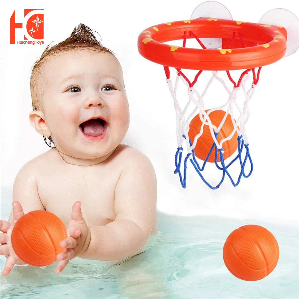 

Baby Bath Toys Fun Basketball Hoop & Balls Set Bathtub Toys for Boys Girls Kid & Toddler Bath Toys Gift Set 3 Balls Included