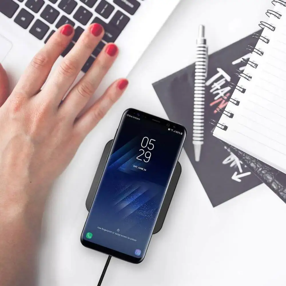 Беспроводное зарядное устройство QI для iPhone 10 Вт USB-подставка Apple Быстрое