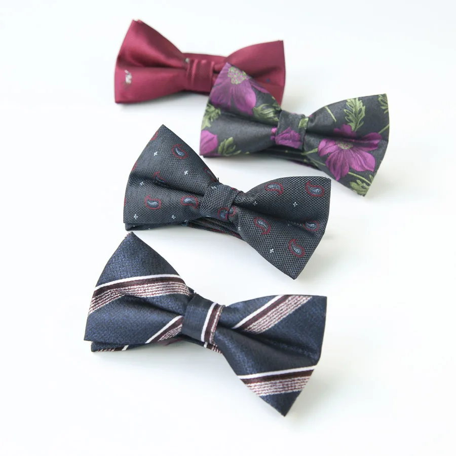 

Классический мужской стиль 2022, смокинг, галстук-бабочка из полиэстера, галстук-бабочка для бизнеса, свадьбы, индивидуальный логотип