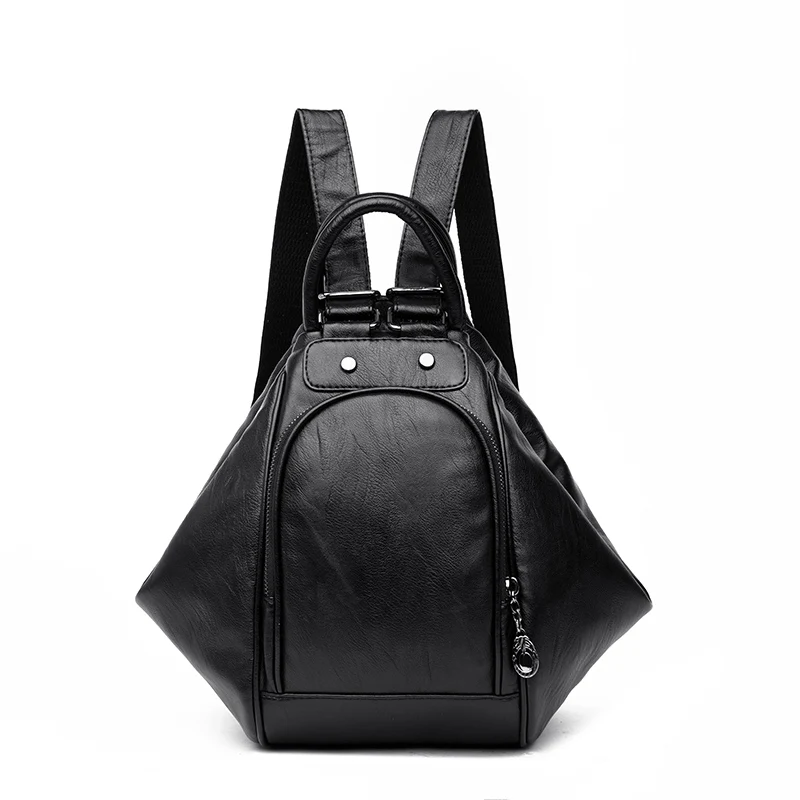 

Multifunctional Backpack Female Leather Shoulder Bags School Bag For Teenage Girls Travel Back Pack Sac A Dos Femme