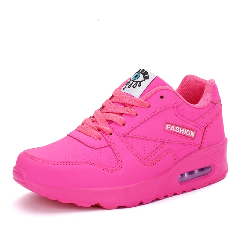 Женская обувь; поступление года; нескользящая женская обувь для бега; Легкие кроссовки на шнуровке; спортивная обувь с дышащей сеткой для женщин; BB-15 - Color: Rose red