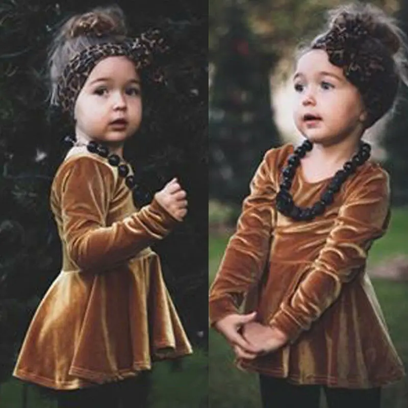 Коллекция 2020 года новое модное платье для новорожденных бархатное принцессы с