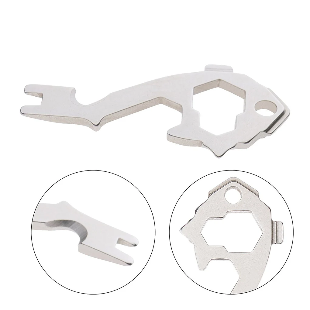 

20 in 1 Multi-Tool Pocket Key Chain Tool Kit Screwdriver Bottle Opener Kit Key Ring Pendant Outdoor Broken Window Survival