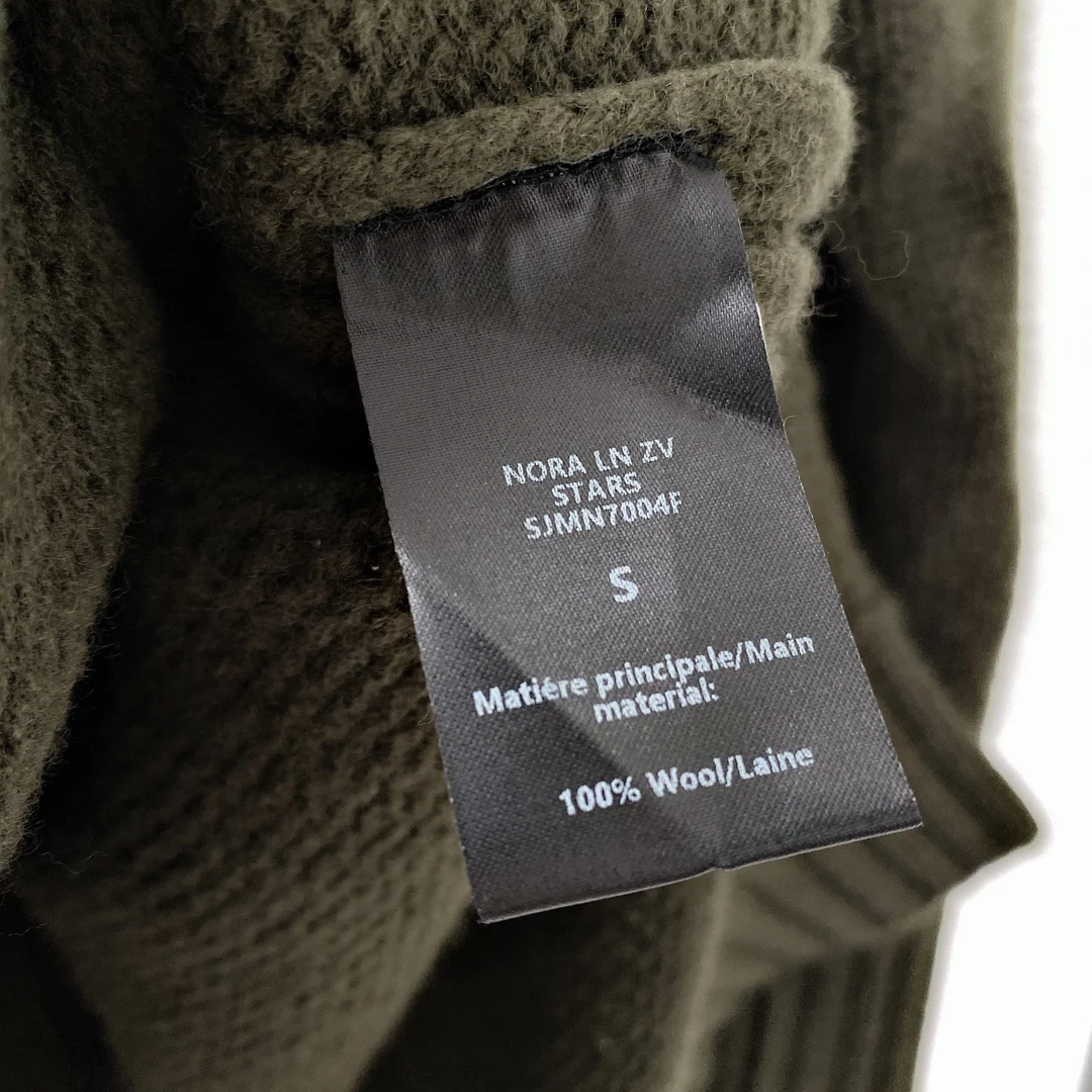 

Women Sweater 100% Wool Green Pullover Cardigan Warm Fashion Sweater