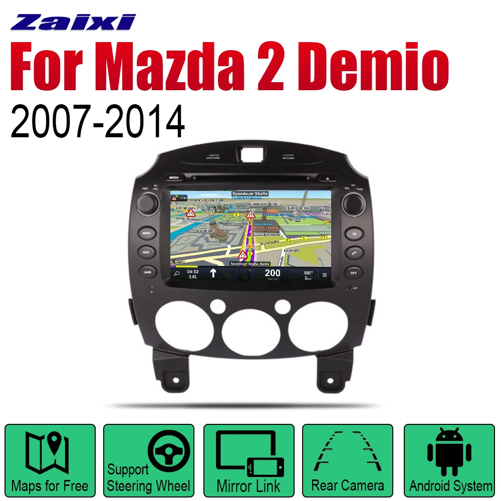 Автомагнитола 2 Din на Android DVD для Mazda Demio 2007 ~ 2014 автомобильный мультимедийный плеер