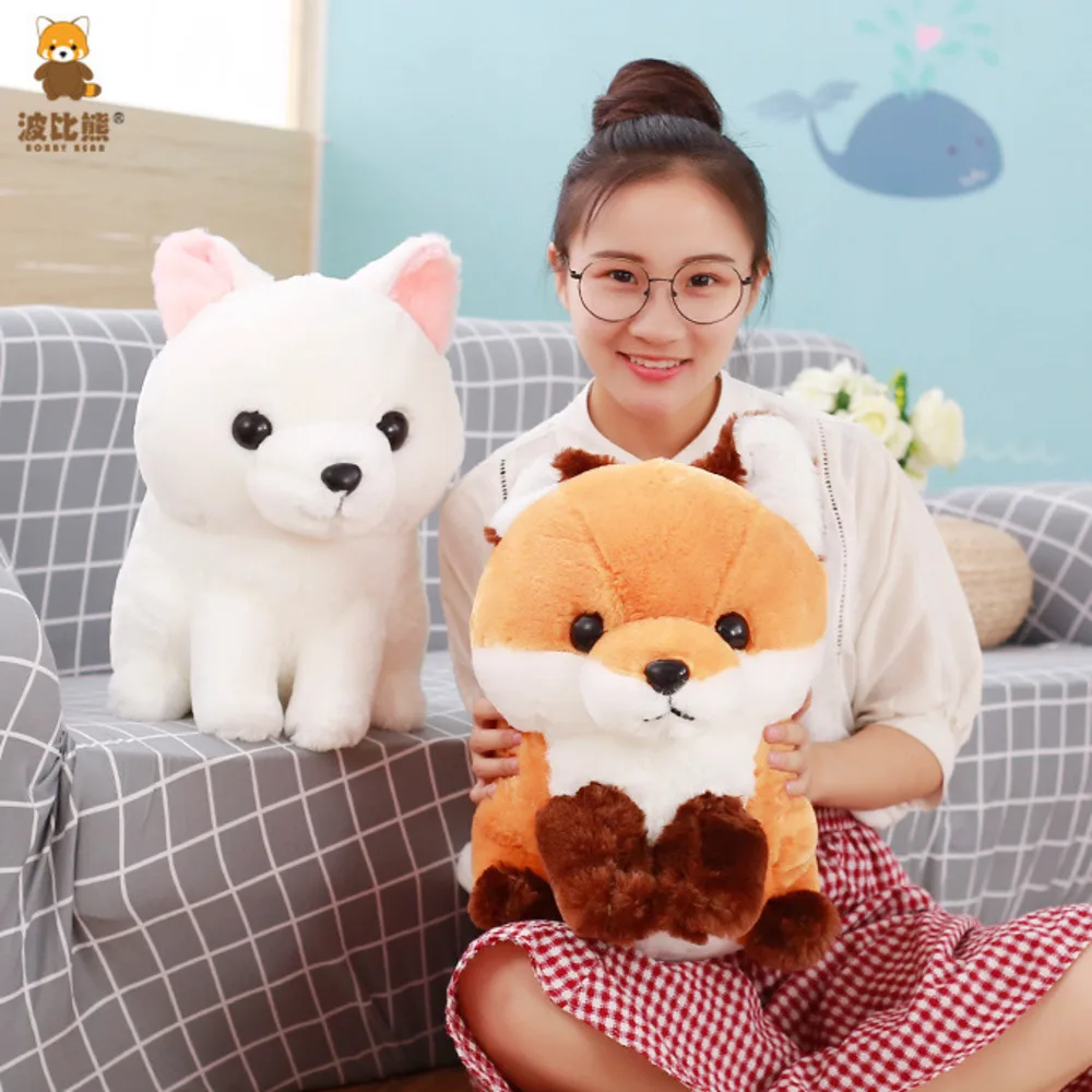 Цена 40 см милый длинный хвост лиса плюшевая игрушка мягкие набивные куклы модные кавайные игрушки Детский подарок для детей подарок на день рожд...