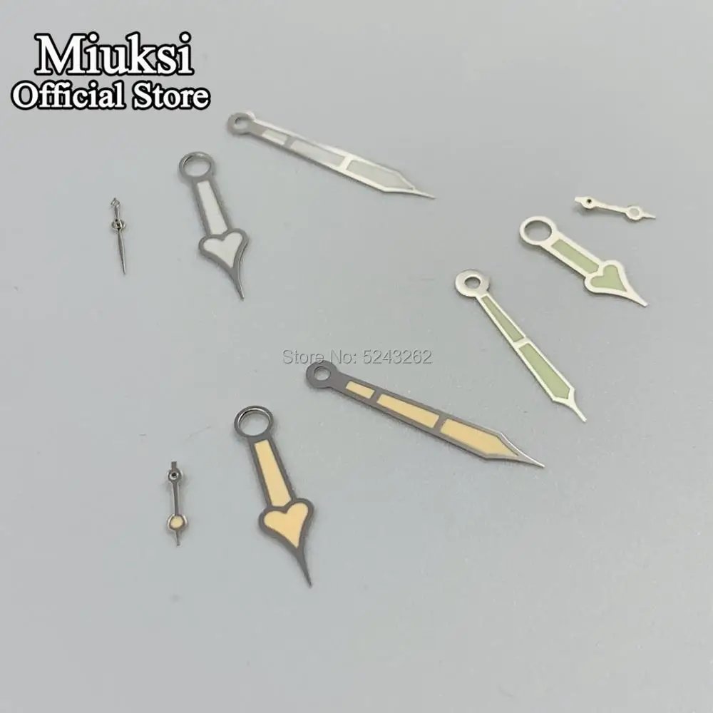 Фото Светящиеся стрелки Miuksi ETA 6497,6498 Sea gull серии ST3600 / ST3620 №3