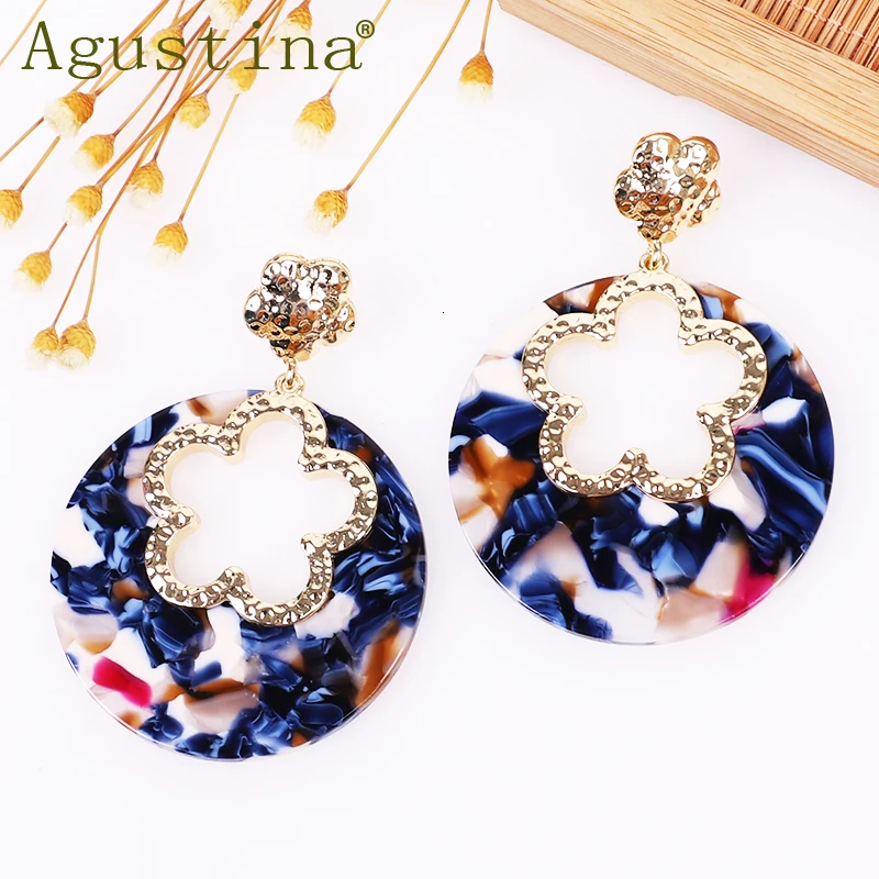 

BOSI 2021 acrylic earrings for women fashion jewelry drop earrings big hobo korean earrings simple earring girls boho wholesale