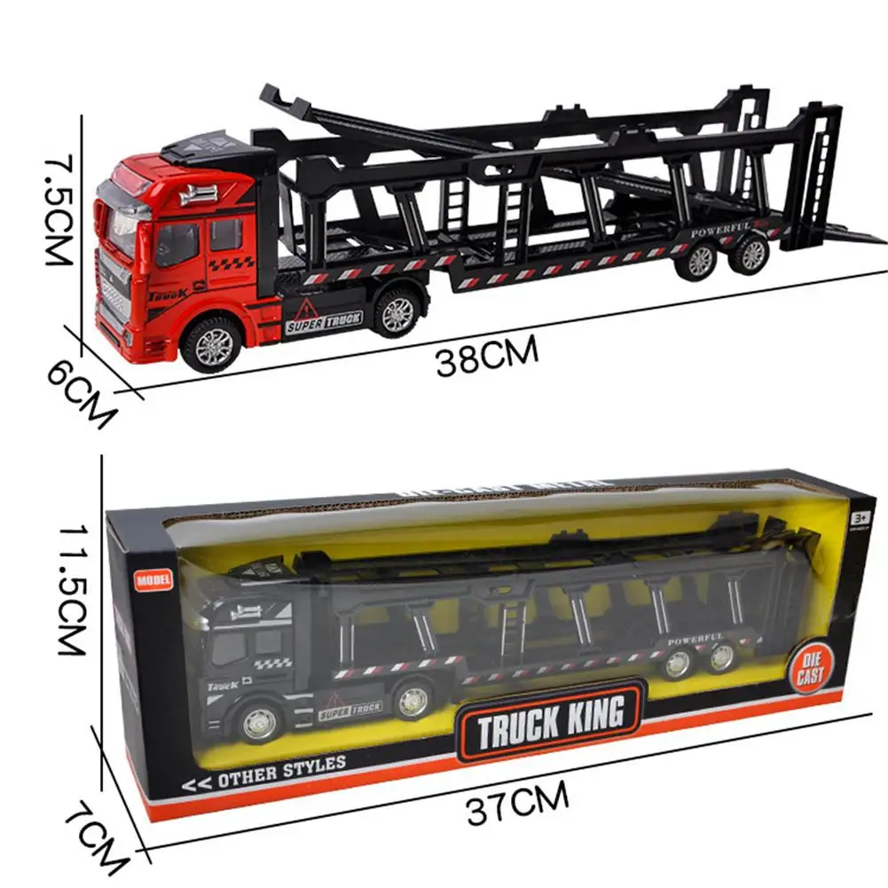 

1:48 New Parenting Pull Back Alloy Super Truck Vehicle Simulation Transporter Model Car Interesting Toys For Children Kids Gift