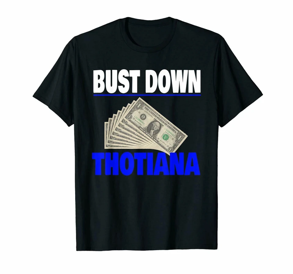 Бюст вниз тотиана Blueface известный Крип Черная футболка для хип хоп фанатов S 3Xl?