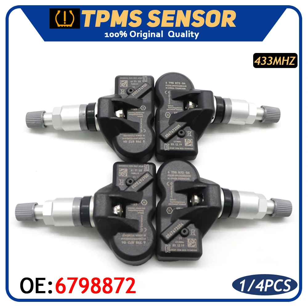 TPMS Датчик давления в шинах 6798872 для BMW X1 X3 X4 Z4 5 6 7 MINI ROOLS ROYCE 433 МГц 36106798872 36106874830 36106890964