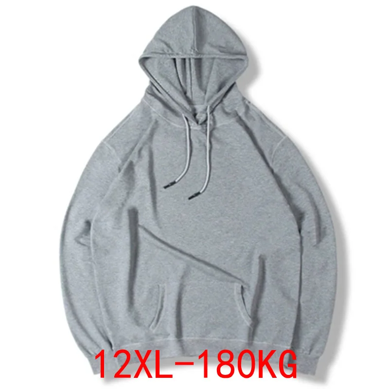 

Men's large size hoodie large size sweatshirt 5XL 6XL 7XL 8XL 9XL 10XL 11XL 12XL long sleeve loose Cotton warm boy sportswear