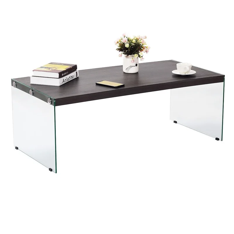 Современный кофейный столик Soho для гостиной с ножками из закаленного стекла