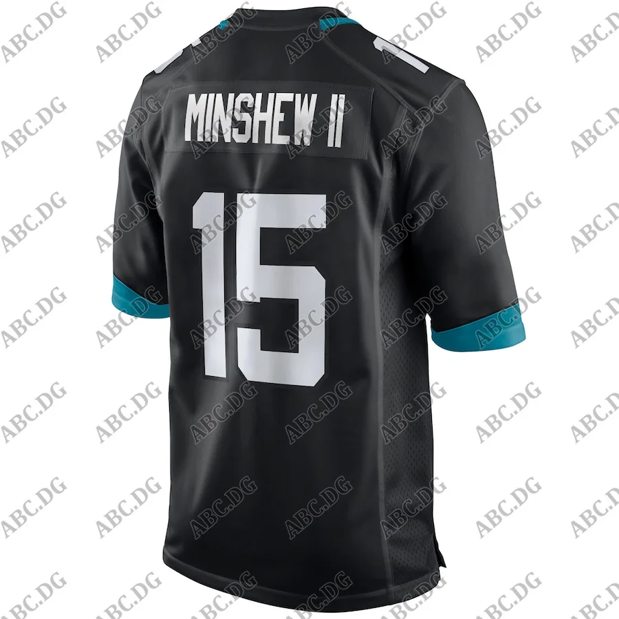 

Customized Stitch American Football Jersey Men Women Kid Youth Jacksonville Gardner Minshew II Black Game Player Jersey