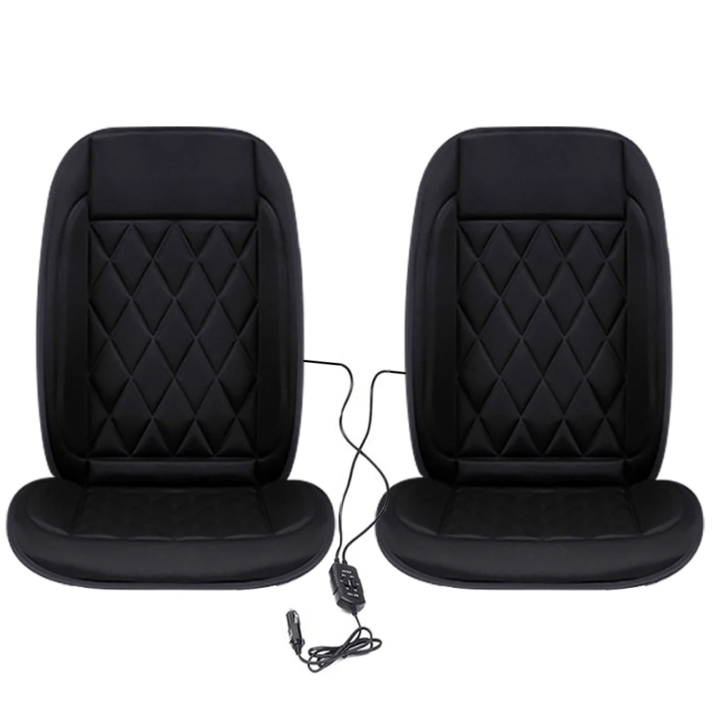 

2pcs 12V Car Heated Seats Cushion Car Seat Heater Comfortable Auto Heated Seat Cover Adjustable Temperature Car Heating Pads