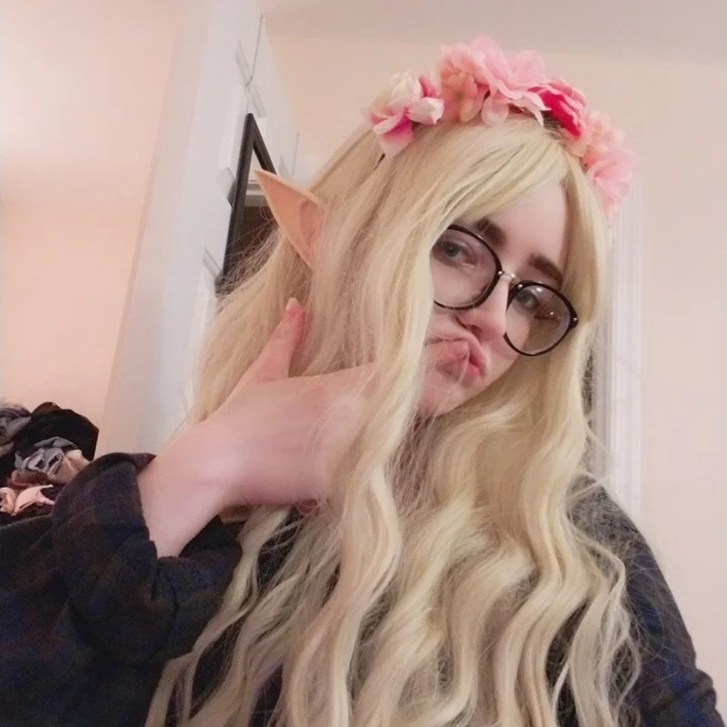 1 пара Хэллоуин Латекс эльф Уши симулятор мягкая безвредные накладные ушки