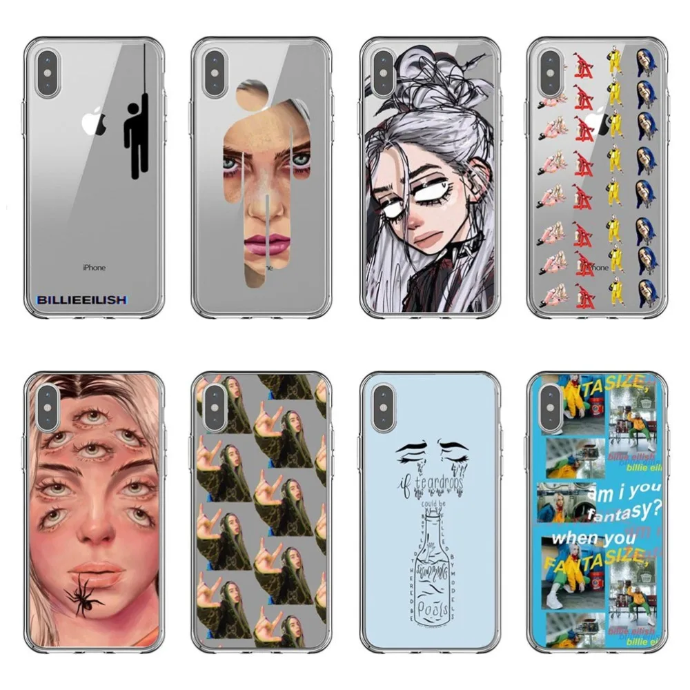 Billie eilish rainbow blohsh мягкие силиконовые чехлы для телефонов из ТПУ iPhone X10 5s SE 6 6SPlus 7 8Plus