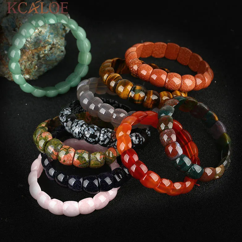 KCALOE Браслет Розовый Кварц Из Камня Браслеты Женские