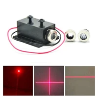 focusable 30mw 650nm dotlinecross red laser diode module 12x30mm with heatsink 3v 5v