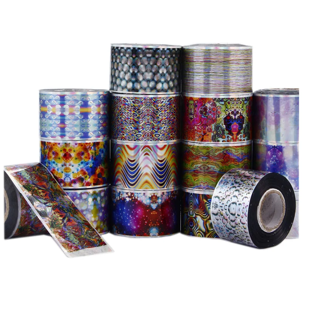 Набор стикеров для дизайна ногтей 16 рулонов звездное небо блестящий слайдер нейл