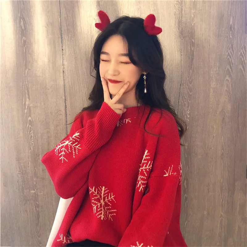 Новинка 2020 женский милый Уродливый Рождественский свитер для праздников