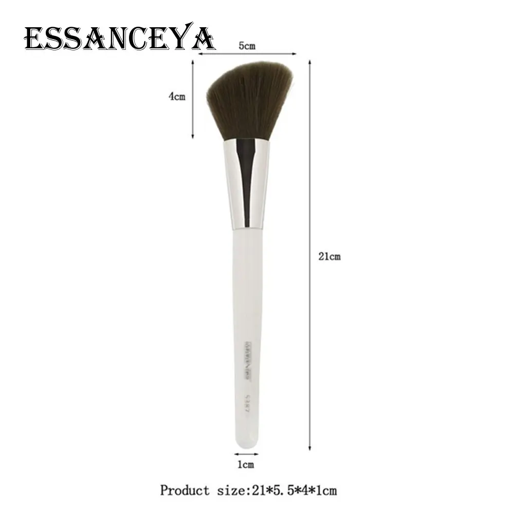 ESSANCEYA, 1 шт., угловая кисть для румян, натуральная мягкая гибкая щетина, Кисть для макияжа, румяна, румяна, кисти для бровей - Handle Color: 5387