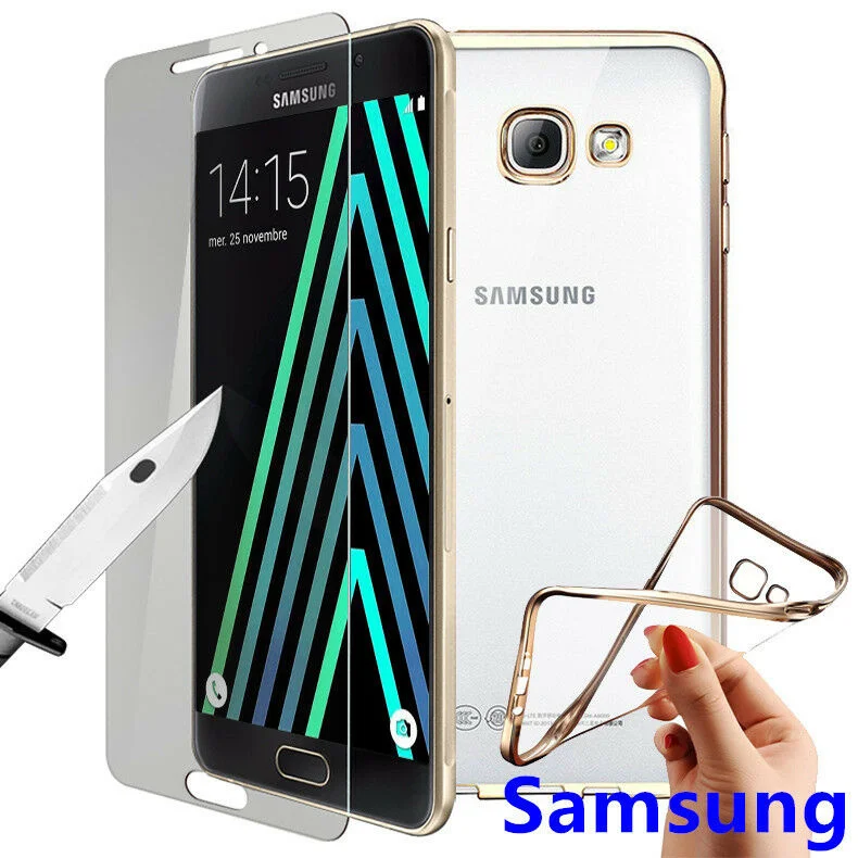 

CASE COQUE HOUSSE TPU FOR SAMSUNG GALAXY A3/A5/A7 +FILM VITRE VERRE TREMPE