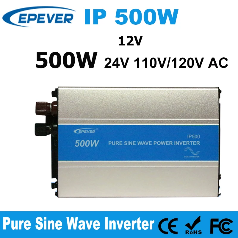 

EPever IPower 500 Вт Солнечный инвертор 12V2 4 в вход 110 В 220 В выход без сети чистый синусоидальный инвертор 50 Гц 60 Гц
