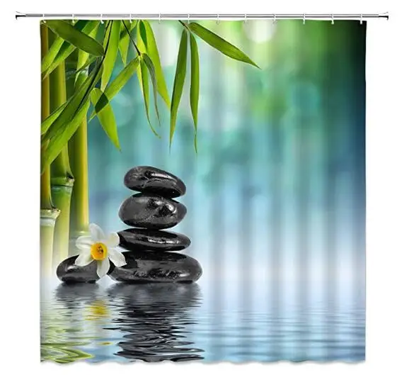 Водонепроницаемая Штора для душа Пляжная занавеска с голубым небом кокосовым