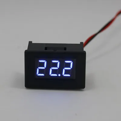 Blue 1 шт. Мини цифровой вольтметр постоянного тока 2,4 В до 30V 2-проводной Мини светодиодный Дисплей Напряжение измерительный прибор для тестирования автомобиля Мотоциклетные батареи автомобиля - Цвет: Blue