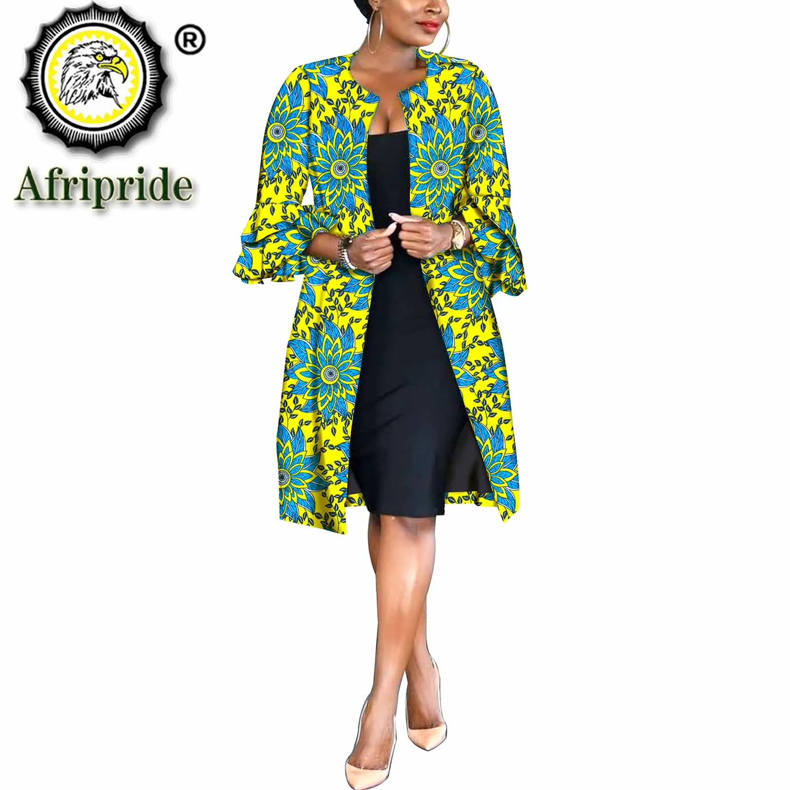 

African Clothes for Women Print Coats Dashiki Outwear Ankara Jacket with Lining Bazin Riche Plus Size Wax Batik Attire S2024022