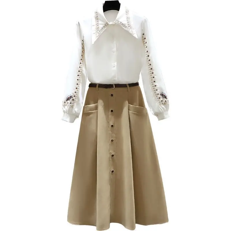 

Women's Spring Suits, Women's Loose Shirts, Tops, Thin Skirts, Two-piece Suits