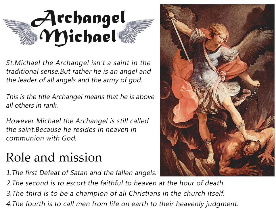 316L нержавеющая сталь St-Michael мужские кольца хороший талисман религиозная личность байкерское кольцо для мужчин мальчик модное ювелирное изделие подарок