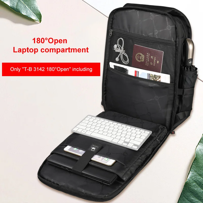 Tigernu Анти Вор USB рюкзак 15,6- 17 дюймов ноутбук рюкзак для женщин, мужчин, школьная сумка женский мужской рюкзак путешестви