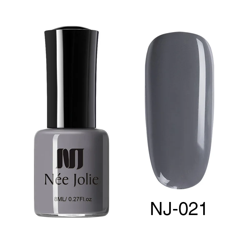 8ml pure-021 Ни Джоли 66 Цвета лак для ногтей, быстро сохнут, 8/3. 5 мл блестящие, для дизайна ногтей чистый голографическая серии матовые, накладные ногти, покрытие лаком - Цвет: 8ml pure-021