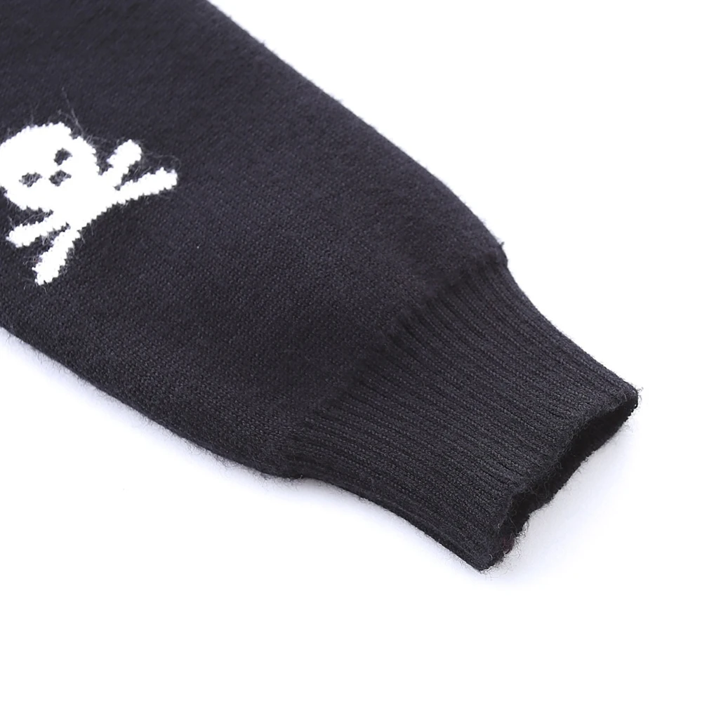 LittleSpring/свитер для маленьких мальчиков Трикотажный кардиган с рисунком скелета