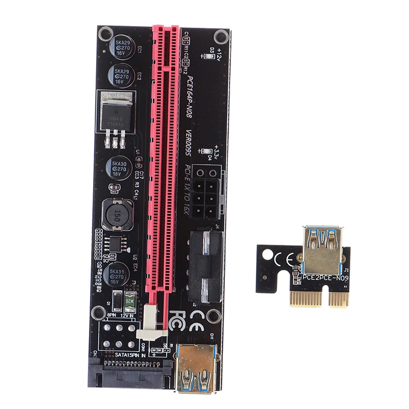 PCI-E Райзер 009S Plus 1X до 16X слот адаптер карта 60 см USB 3 0 | Компьютеры и офис